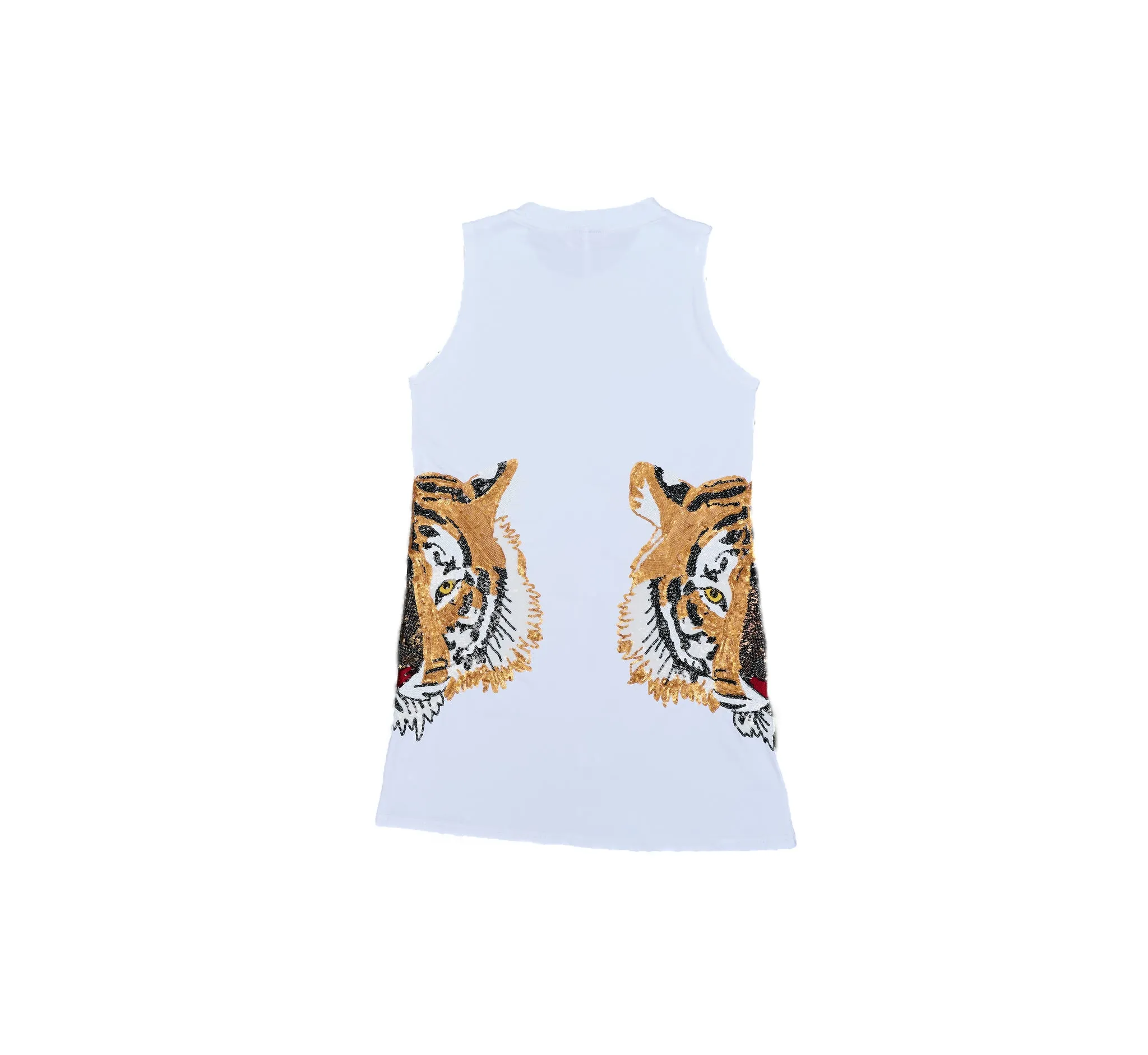 Tiger Head Tank Dress