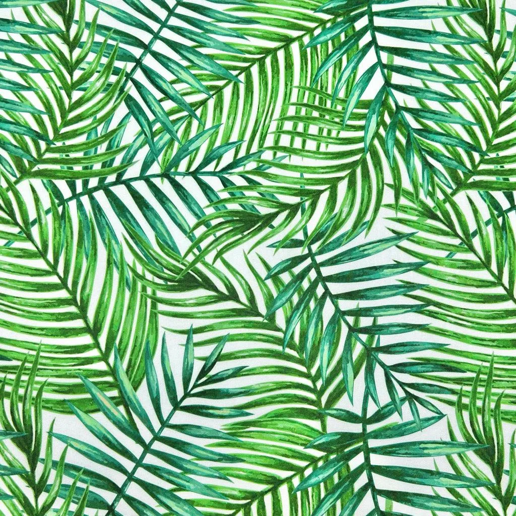 Tropical Leaves Water Resistant Fabric