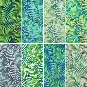 Tropical Leaves Water Resistant Fabric