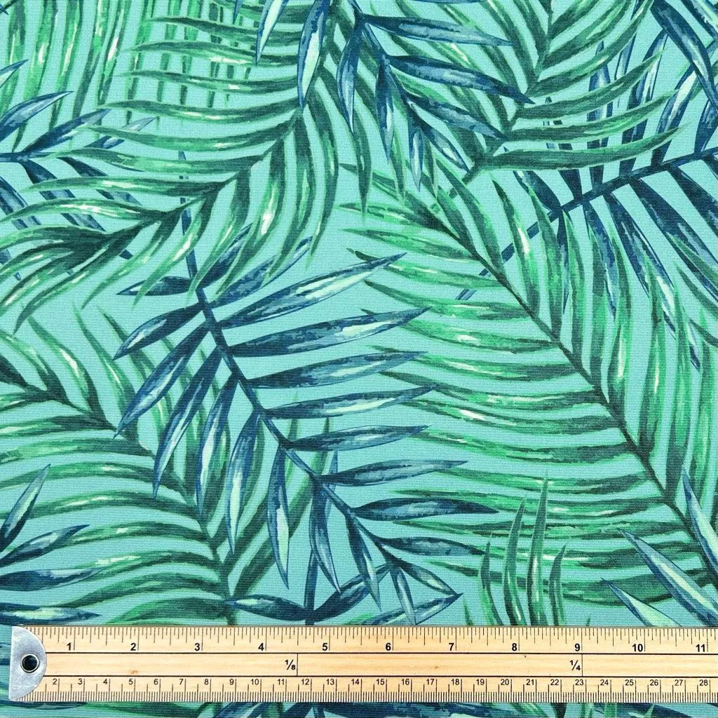 Tropical Leaves Water Resistant Fabric