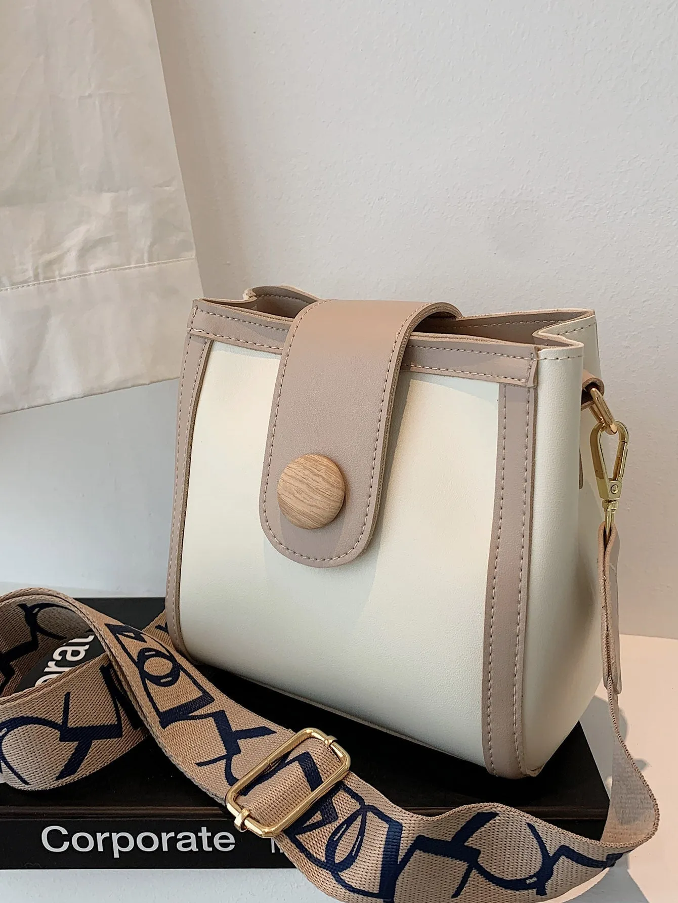 Two Tone Crossbody Bag