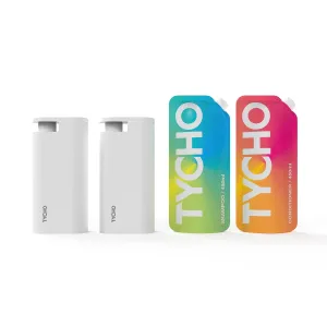 TYCHO 2 2 Set With Two Dispensers Plus Shampoo & Conditioner Refills