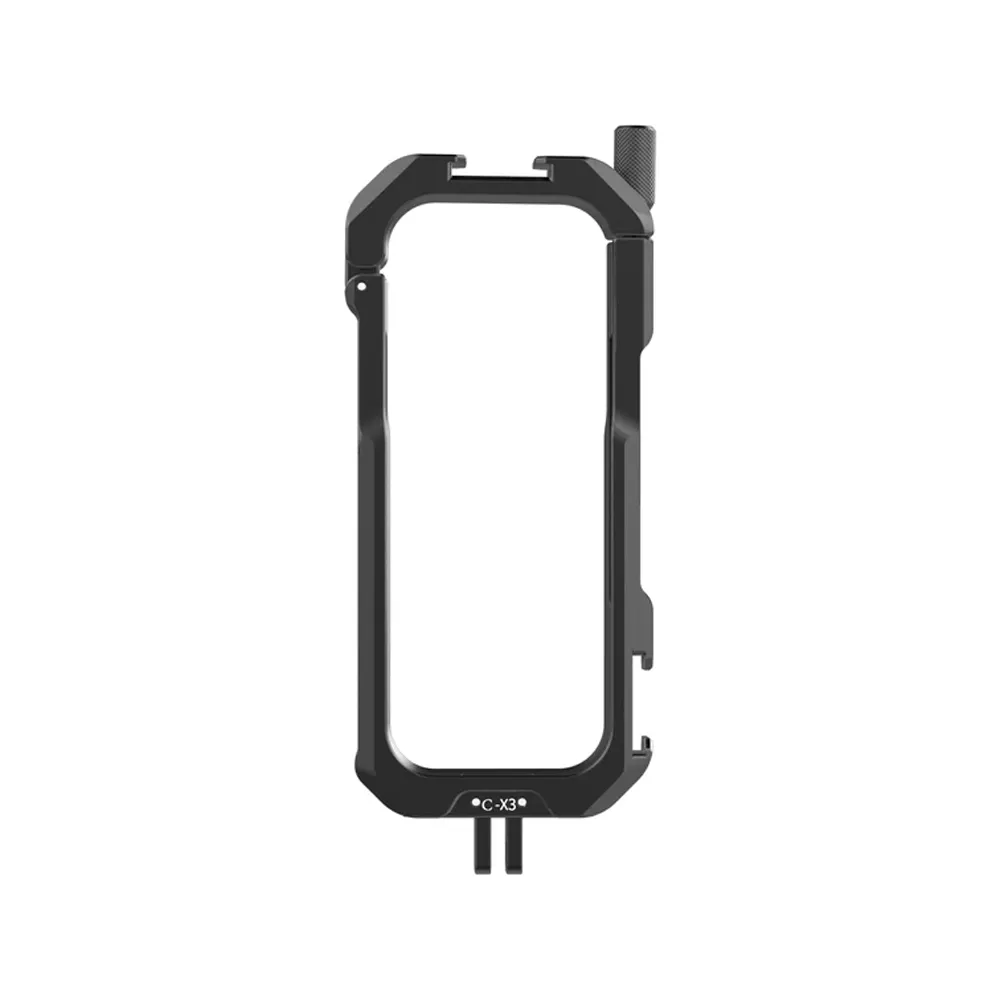 Ulanzi C-X3 Aluminum Alloy Cage for Insta360 One X3 with Manual Locking Knob, Built-in Gasket and 1/4"-20 Screw Hole for Mounting | 3197