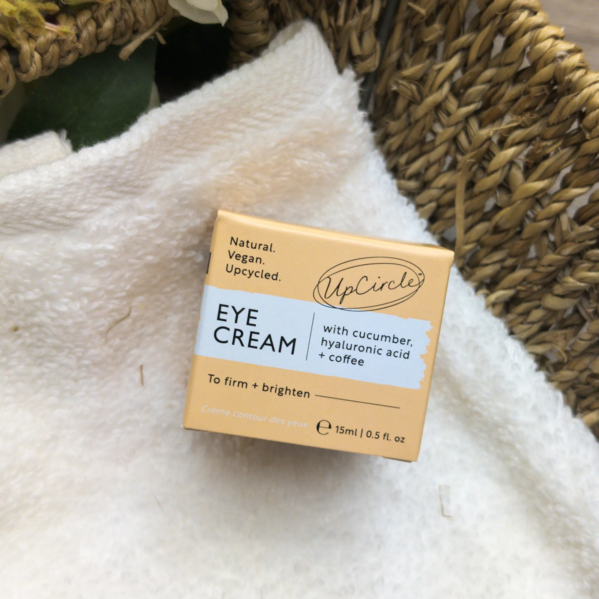 UpCircle Eye Cream With Cucumber, Hyaluronic Acid & Coffee