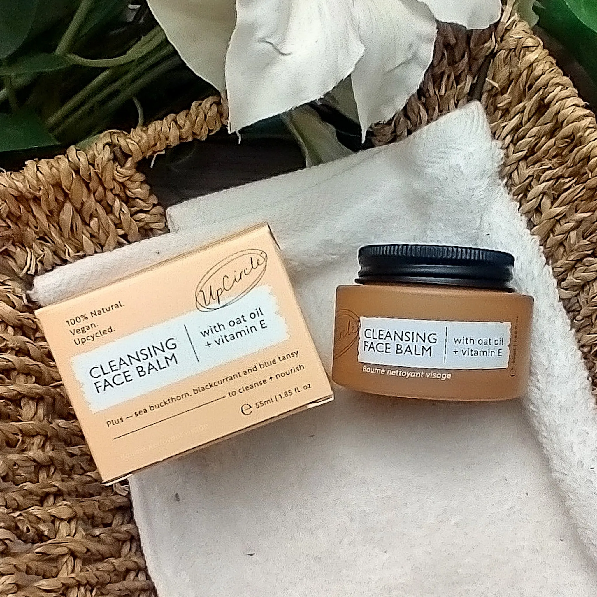 UpCircle Natural Cleansing Balm Makeup Remover with Oat & Vitamin E