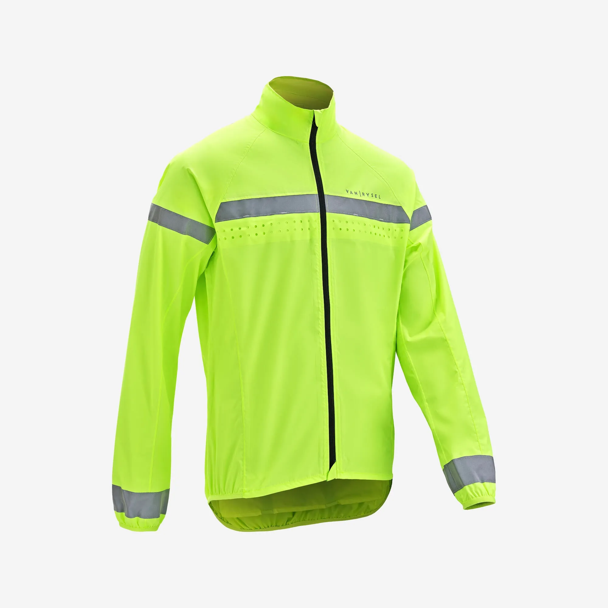 Van Rysel Men's RC120 Long-Sleeved Showerproof Road Cycling Jacket