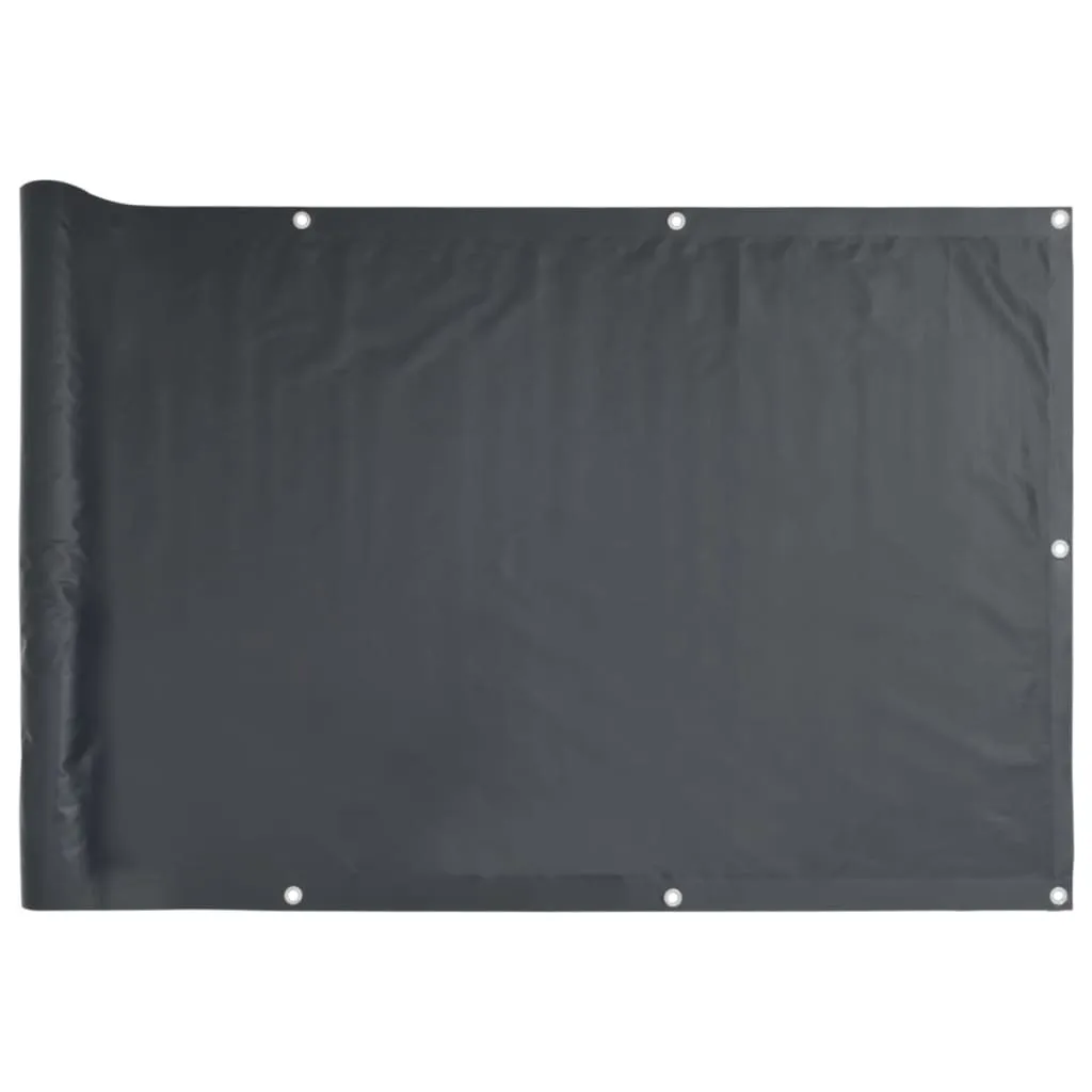 vidaXL Balcony Screen Anthracite 75x500 cm Oxford Fabric