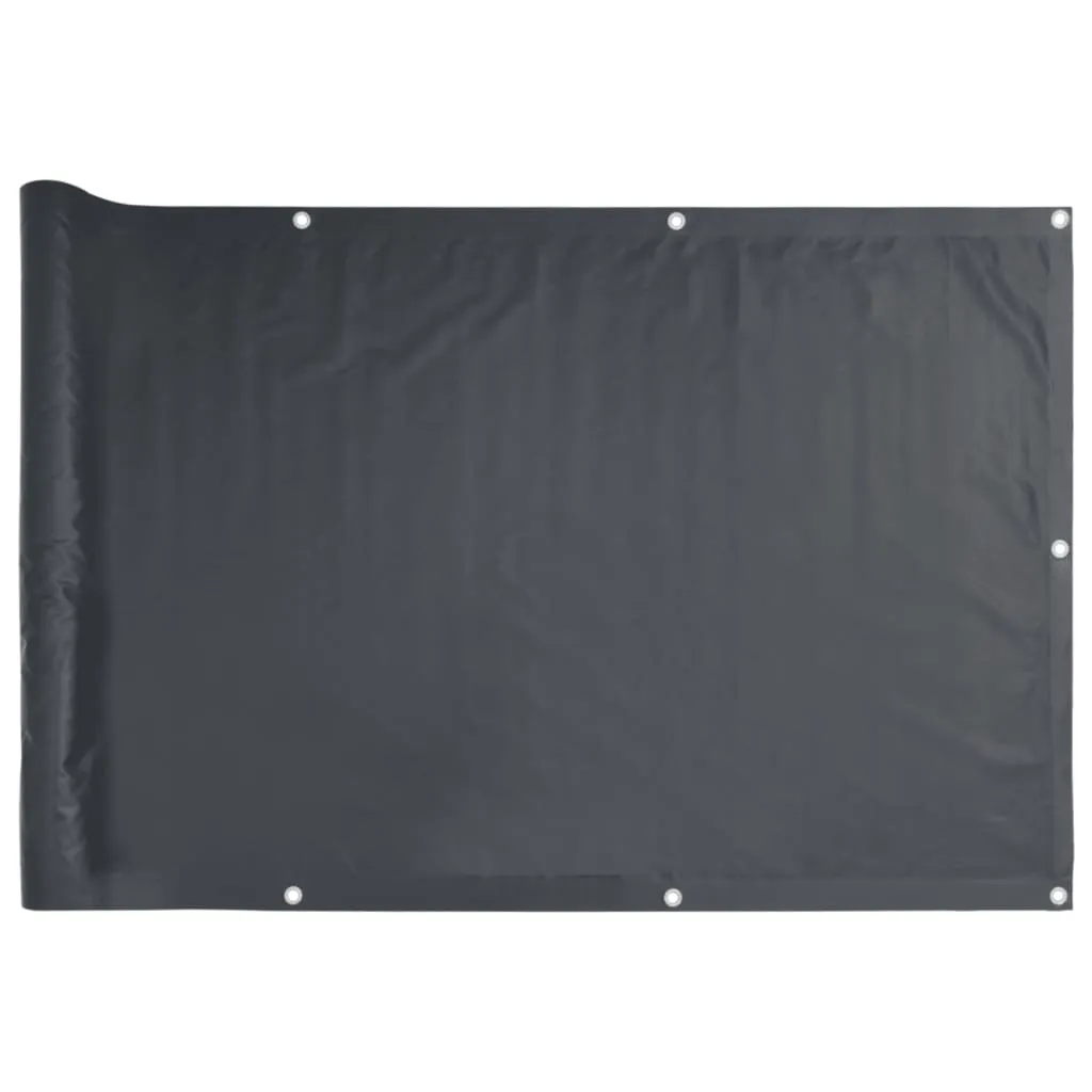 vidaXL Balcony Screen Anthracite 90x300 cm Oxford Fabric