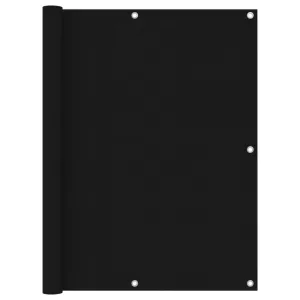 vidaXL Balcony Screen Black 120x300 cm Oxford Fabric
