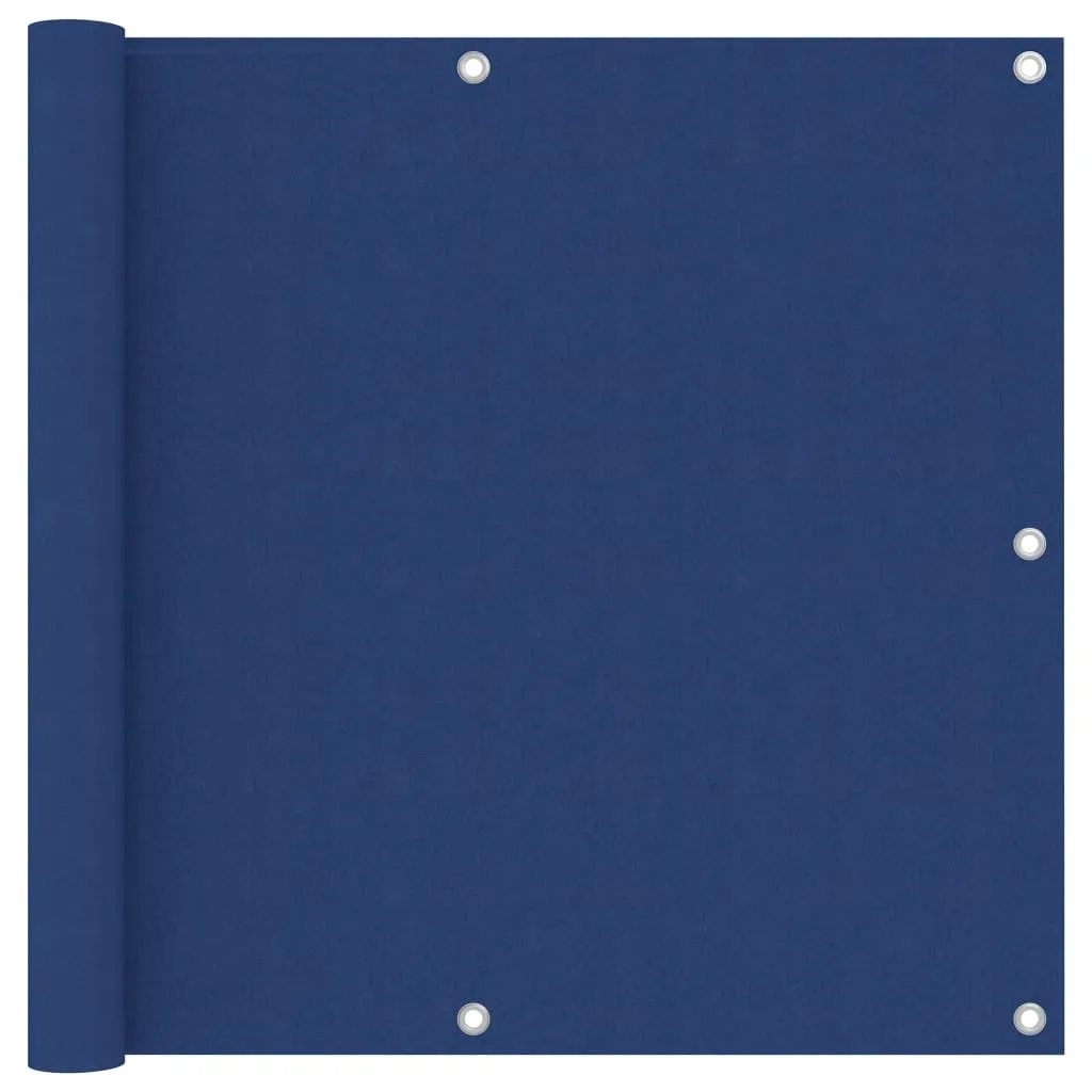 vidaXL Balcony Screen Blue 90x400 cm Oxford Fabric