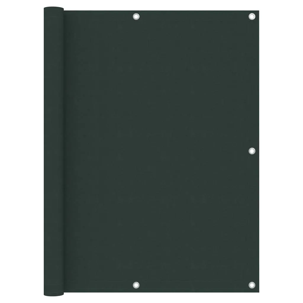 vidaXL Balcony Screen Dark Green 120x600 cm Oxford Fabric