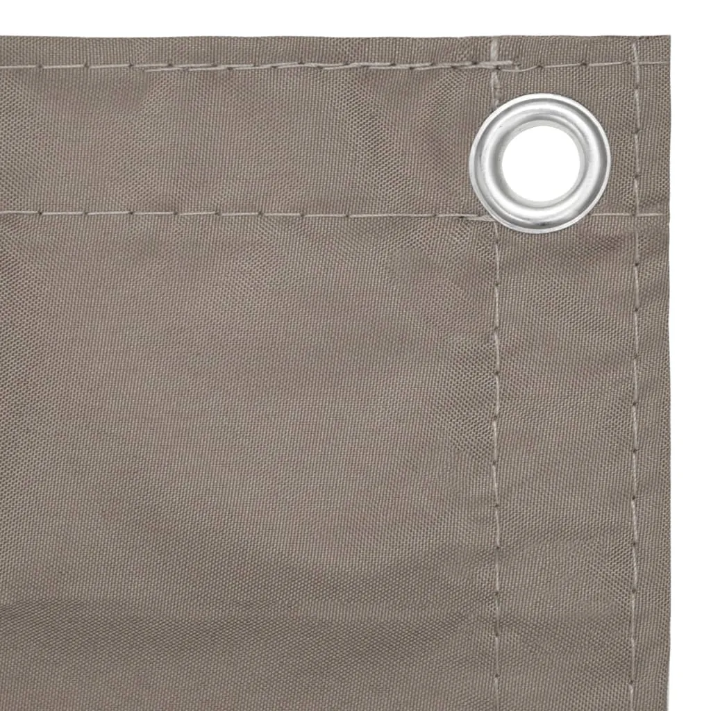 vidaXL Balcony Screen Taupe 90x300 cm Oxford Fabric