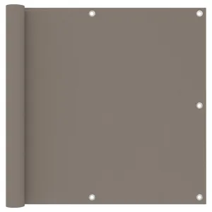 vidaXL Balcony Screen Taupe 90x300 cm Oxford Fabric