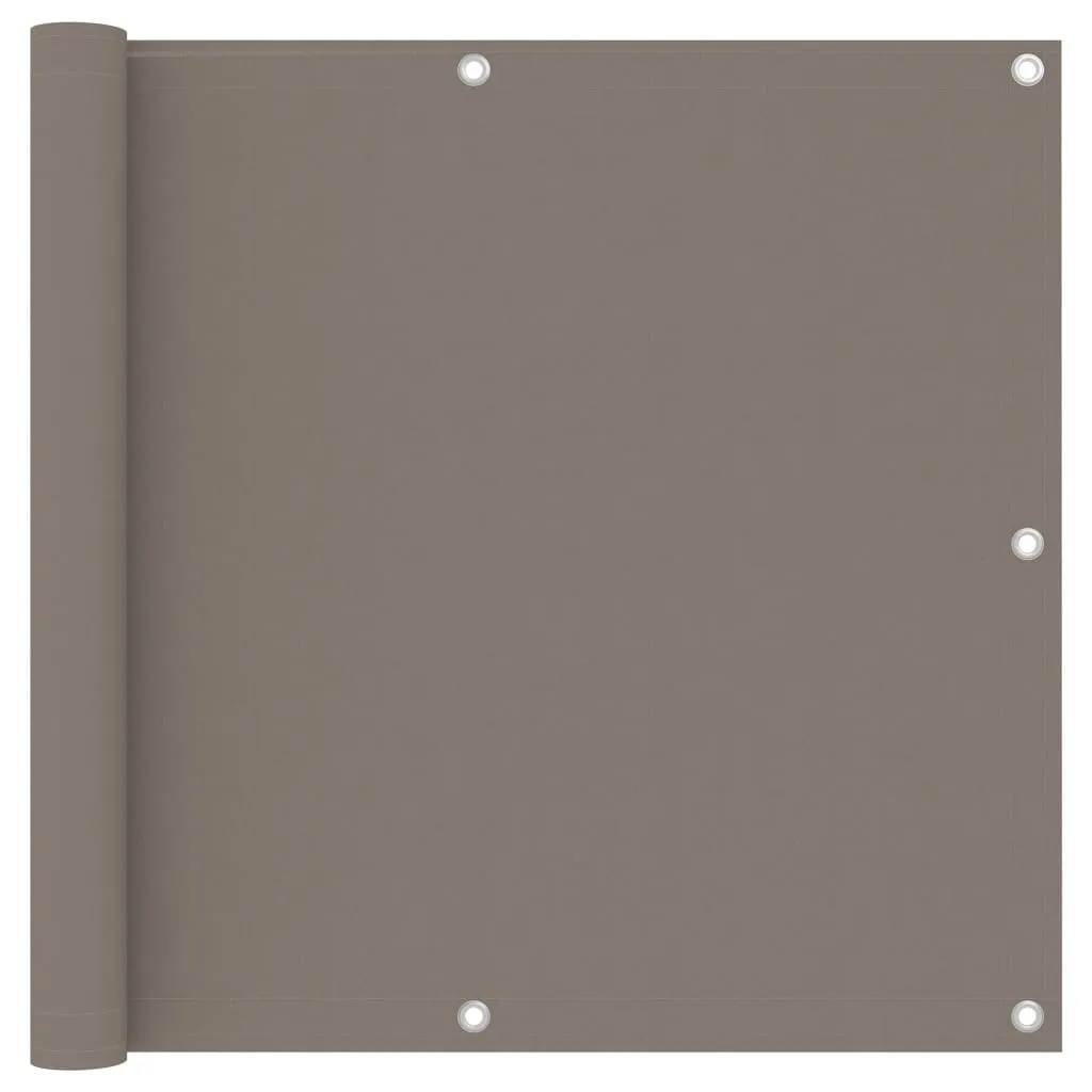 vidaXL Balcony Screen Taupe 90x300 cm Oxford Fabric