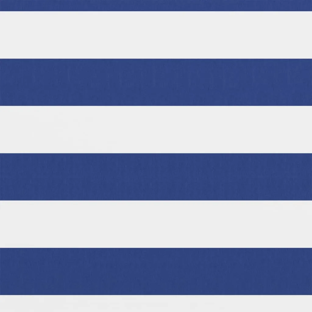vidaXL Balcony Screen White and Blue 75x500 cm Oxford Fabric