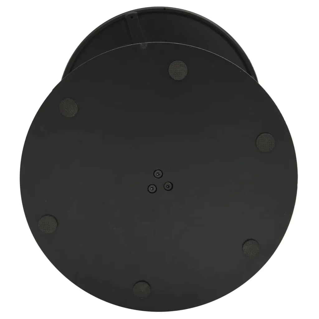 vidaXL Garden Table Round Black Ø50x72 cm Steel