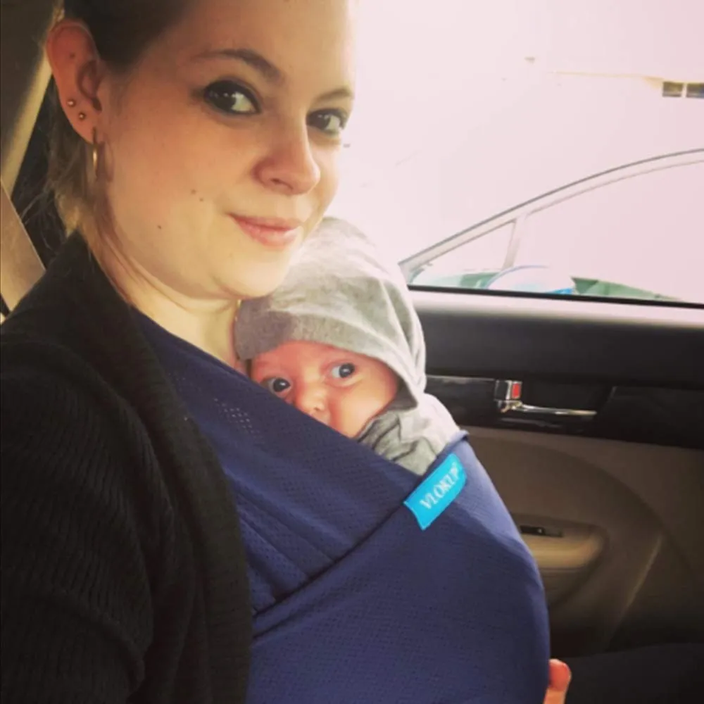 Vlokup Baby Wrap Water Sling Carrier Dark Blue