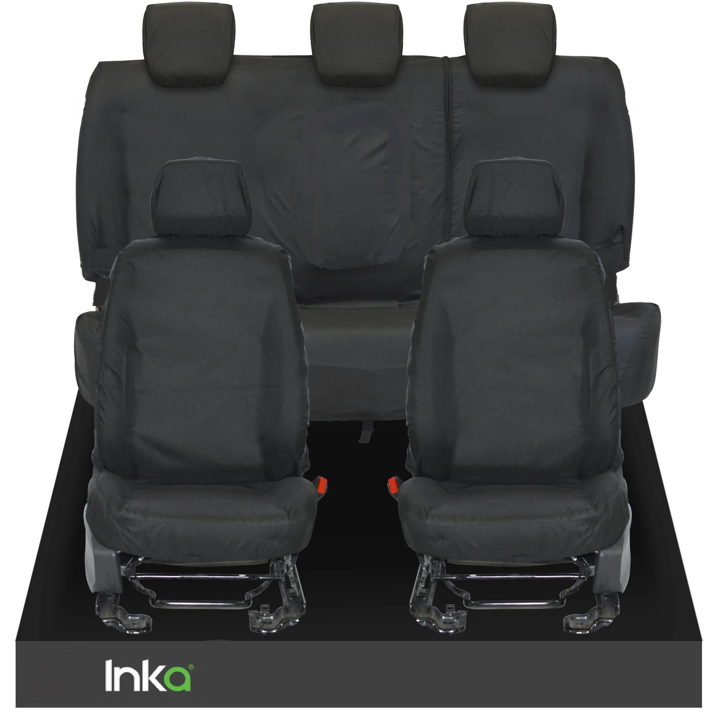 VW Amarok Front 1 1 & Rear Triple INKA Tailored Waterproof Seat Cover BEIGE MY-10-21