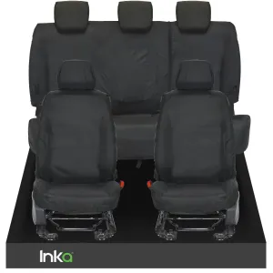 VW Amarok Front 1 1 & Rear Triple INKA Tailored Waterproof Seat Cover BEIGE MY-10-21