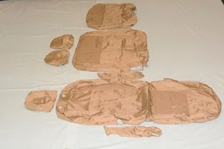 VW Transporter T6.1 , T6 , T5.1 INKA Front 1 2 Tailored Waterproof Seat Covers Sand MY-15-23