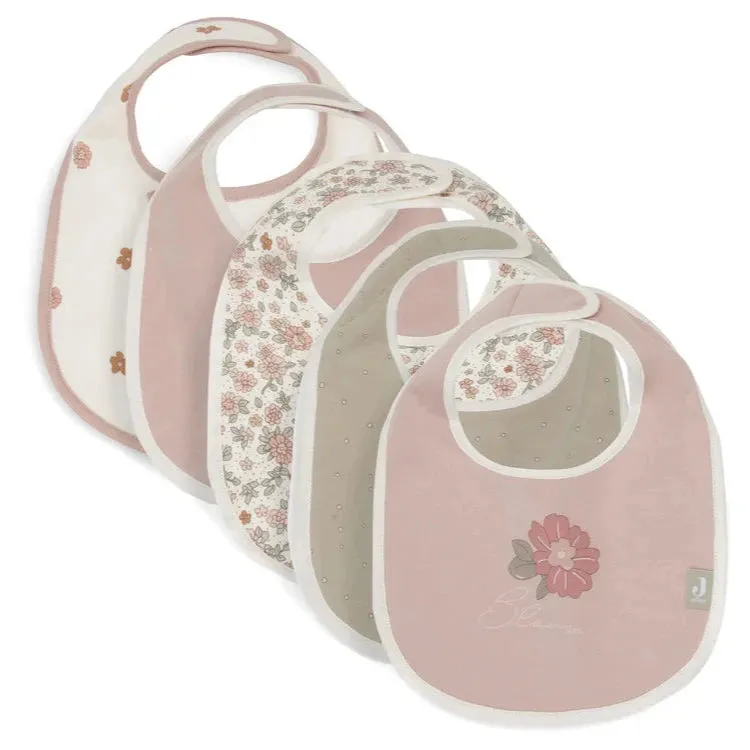 Waterproof Bandana Bibs Flowers (5pack)