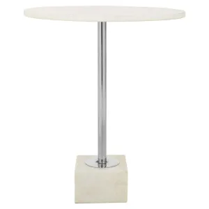 White Marble Side Table