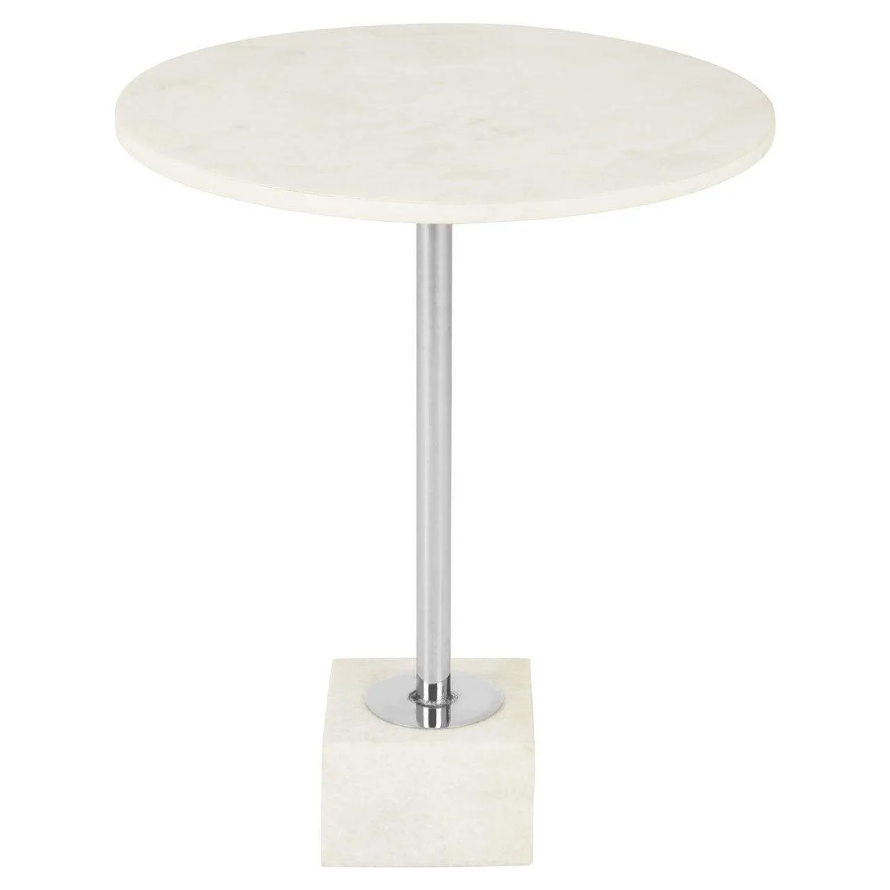 White Marble Side Table