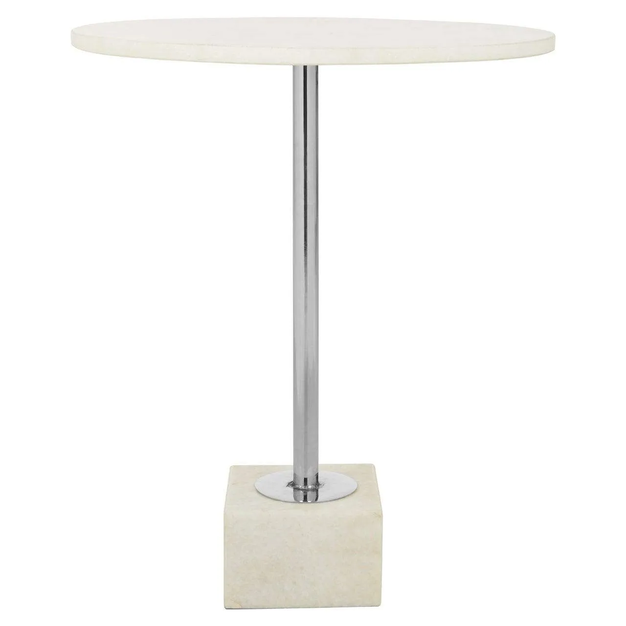 White Marble Side Table