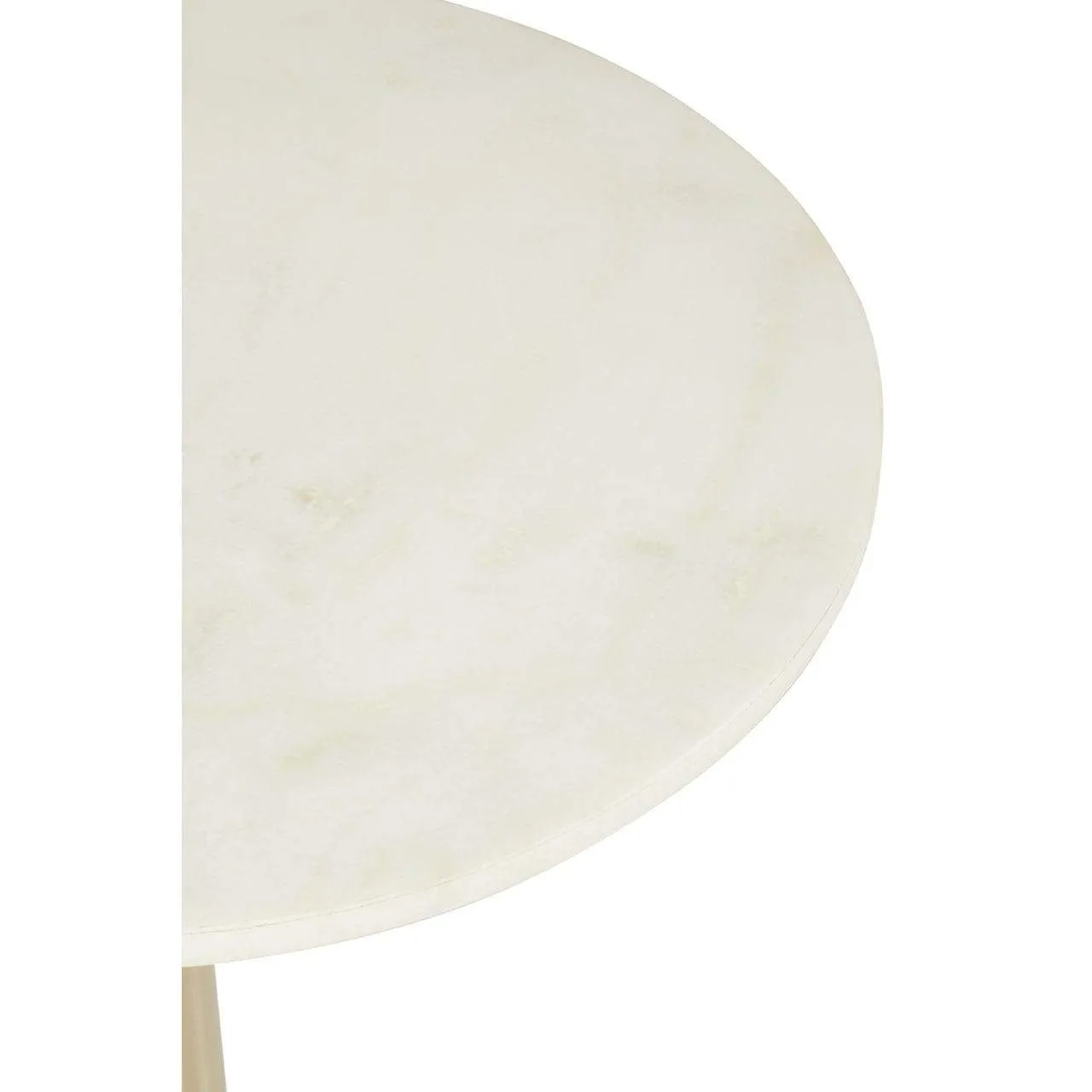 White Marble Side Table