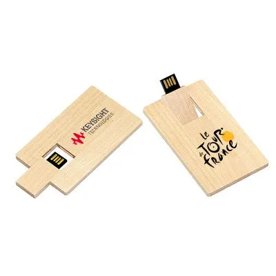 Wooden Card USB Flash Drive