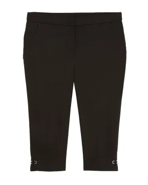 Worth Satin Twill Capri | Black