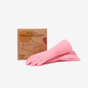 Zero Waste Club- Natural Rubber Cleaning Gloves for Household, Kitchen
