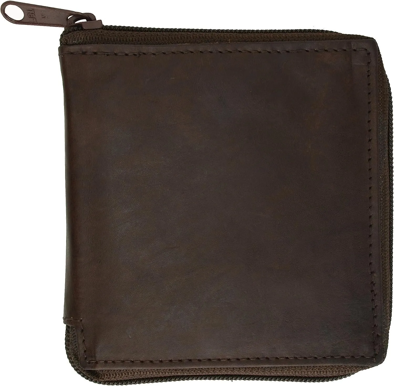 Zip Around Bifold Wallet with Snap Down Coin Purse for Men by Marshal
